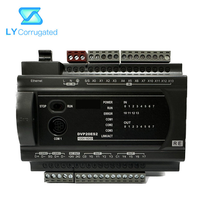 DVP20ES2 PLC คอนโทรลเลอร์ลอจิกที่ตั้งโปรแกรมได้สำหรับระบบลอจิสติกส์เครื่องจักรสิ่งทอ