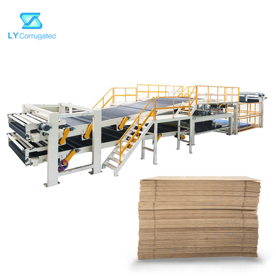 เครื่องกระดาษลูกฟูก PLC, สายพานลำเลียง Stacker ไม้แขวนกระดาษแข็ง