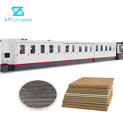 เครื่องทำกระดาษแข็งลูกฟูก ISO PLC Control Double Facer