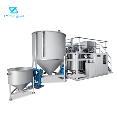 เครื่องกระดาษลูกฟูก 22KW, SUS304 เครื่องทำกาวแท่งเดียว