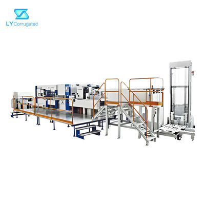เครื่องเจาะกล่องลูกฟูกความเร็วสูง Platen 350tons Speed