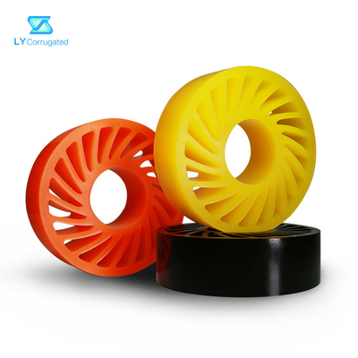 TUV Corrugated Machine Parts ล้อเคลือบ pu 330mmx220mmx70mm