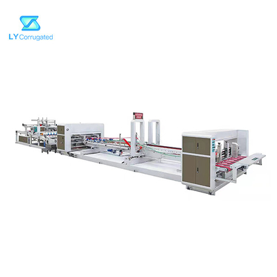 130m / min Jumbo Up Folder Gluer Machine สำหรับบรรจุภัณฑ์กล่องกระดาษลูกฟูก