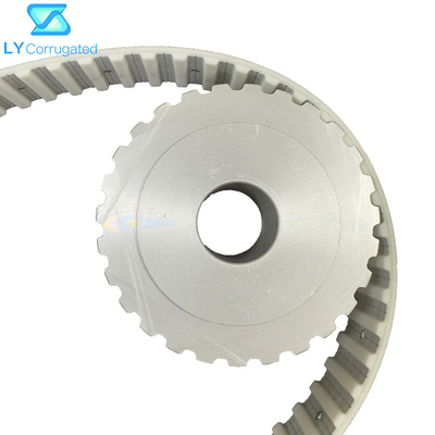 ชิ้นส่วนอะไหล่เครื่องจักรกล่องเหล็กหล่อ 5m 8m สายพานลำเลียงลูกกลิ้ง Timing Belt Pulley