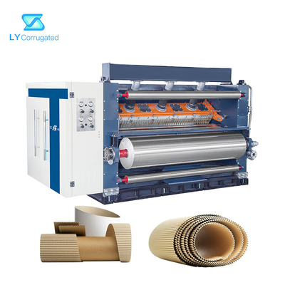 SFM25N Single Facer Corrugated Machine PLC Control 26.3kw กำลังไฟ