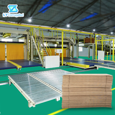 เครื่องกระดาษลูกฟูก PLC, สายพานลำเลียง Stacker ไม้แขวนกระดาษแข็ง