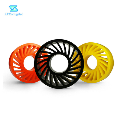 TUV Corrugated Machine Parts ล้อเคลือบ pu 330mmx220mmx70mm