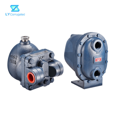 F2 เหล็กหล่อ Thermostatic Ball Float Type Steam Trap สำหรับเครื่องลูกฟูก