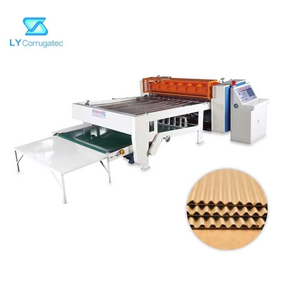 เครื่องกระดาษลูกฟูก 21KW เครื่องตัดกระดาษลูกฟูกแบบหน้าเดียว