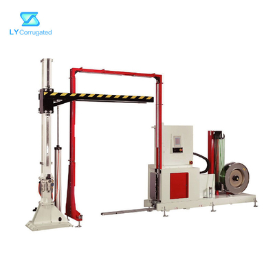 70pcs / hour เครื่องบรรจุกล่องพาเลทไฟฟ้า PP PET Strapping Wrapping